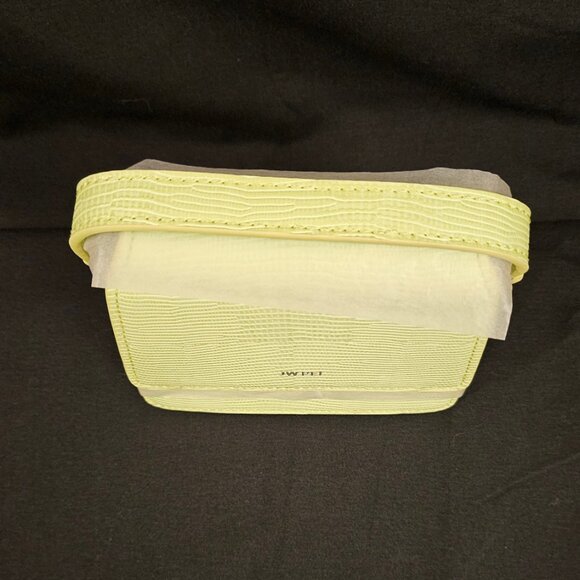 JW Pei Fae Mini Top Handle Bag in Lime Green Lizard - Picture 8 of 12